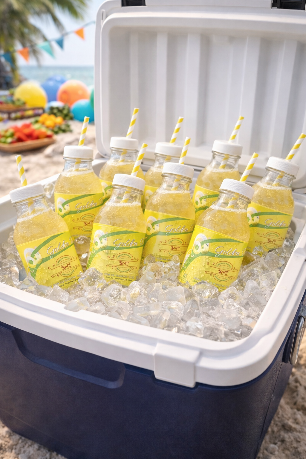 12 Pack of Golden Delight Sea Moss Lemonade