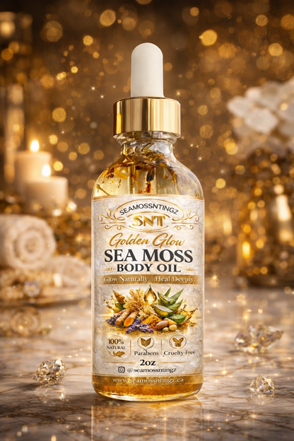 Golden Glow Sea Moss Body Oil