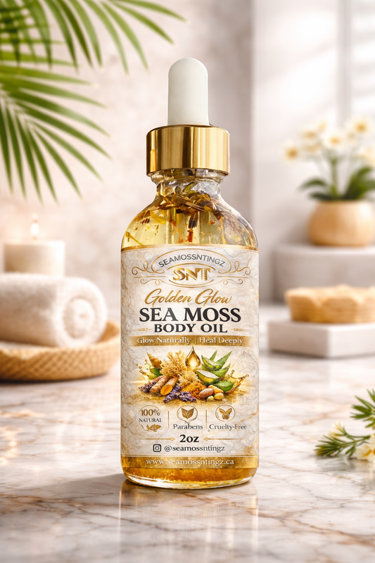 Golden Glow Sea Moss Body Oil