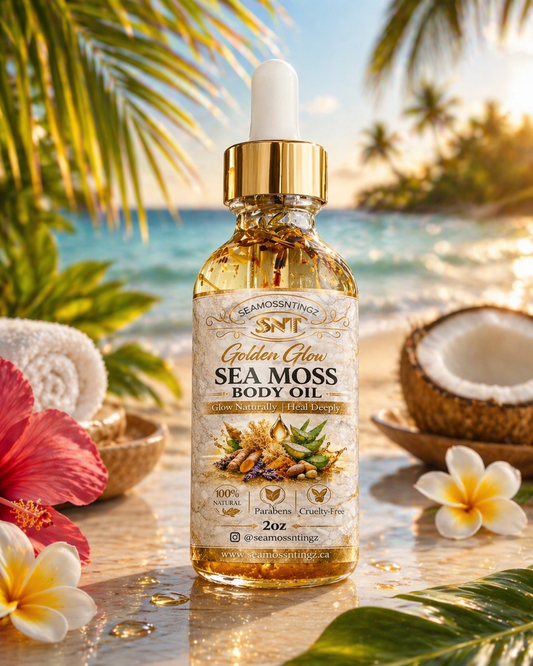 Golden Glow Sea Moss Body Oil