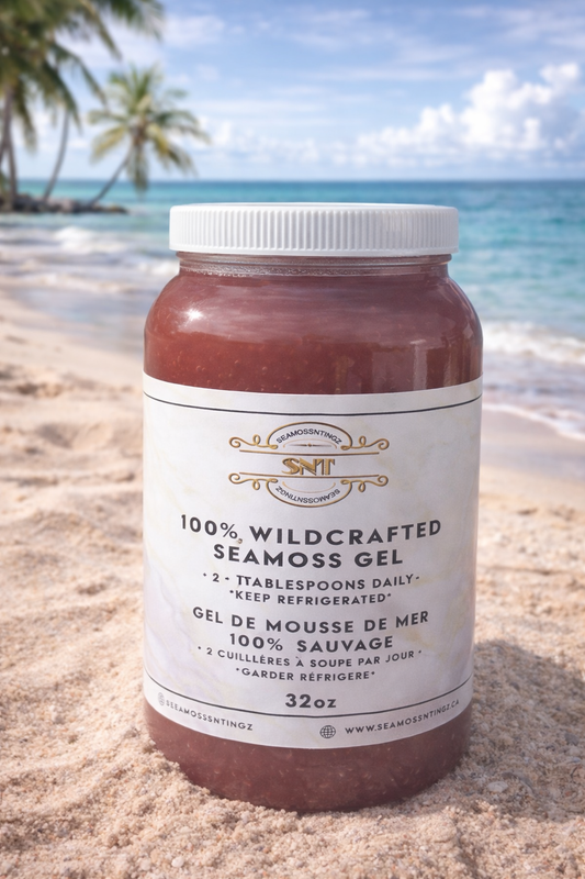 32oz Wildcrafted Purple Sea Moss Gel