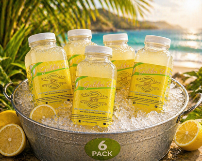 6 Pack of Golden Delight Sea Moss Lemonade