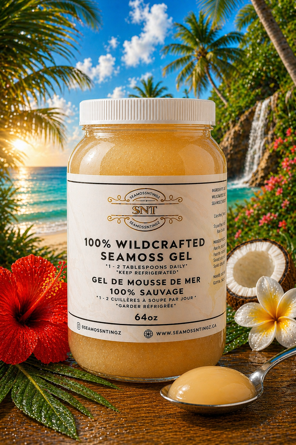 Wildcrafted Gold Sea Moss Gel (64oz)