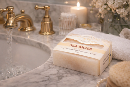 Luxurious Handcrafted Sea Moss & Turmeric Soap