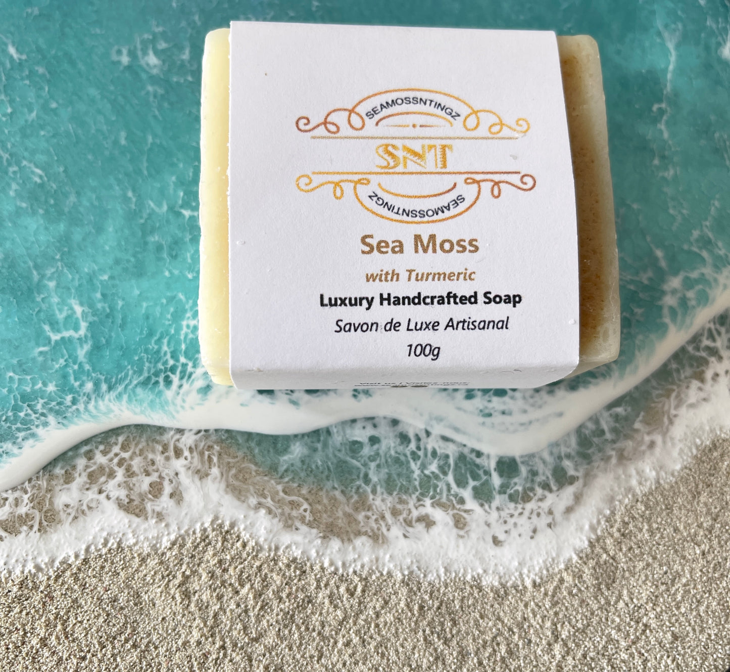 Luxury Handcrafted Sea Moss & Turmeric Soap